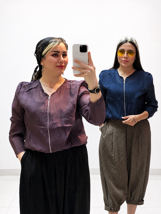 شومیز بامبر شیشه ای
