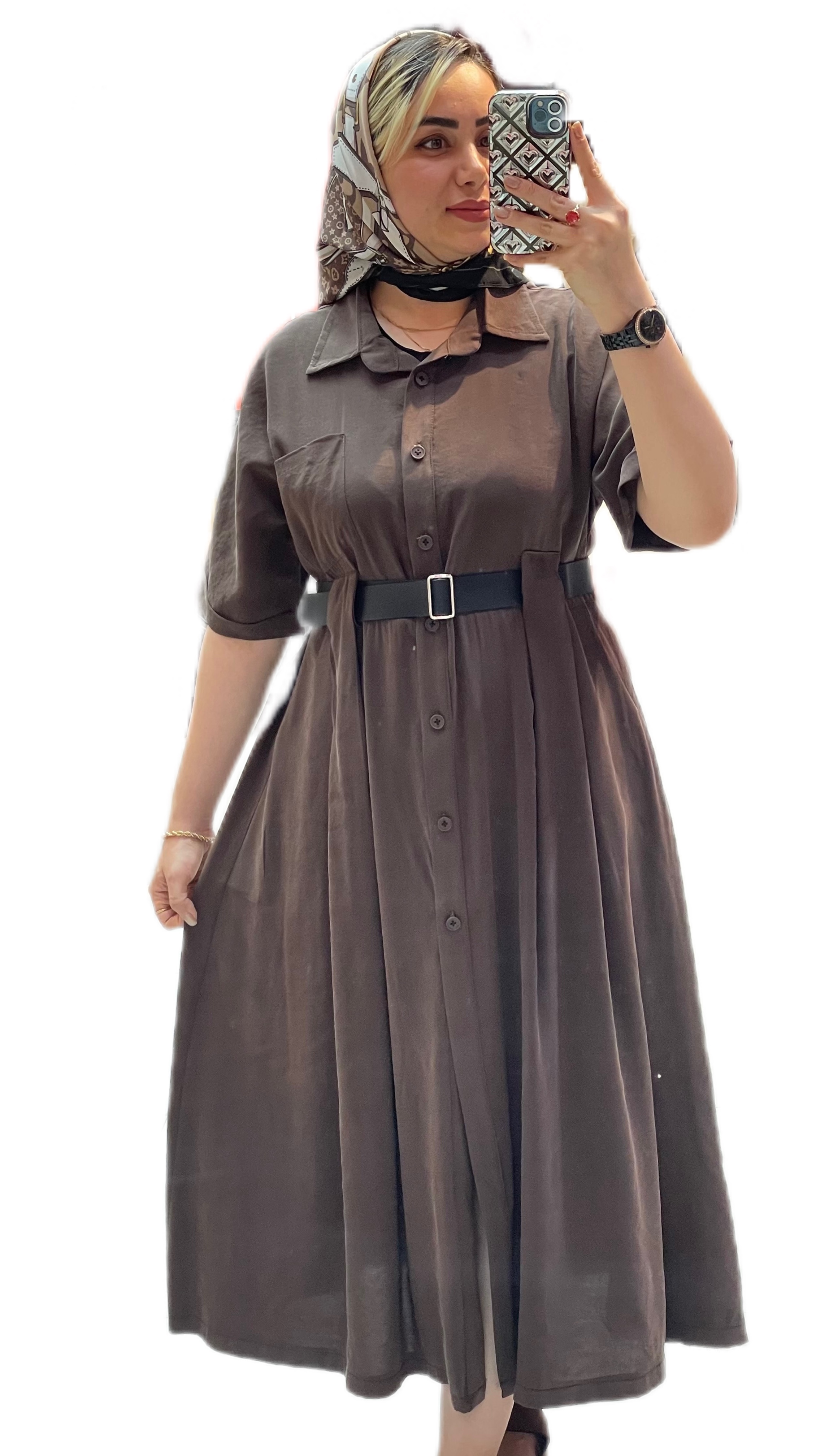 پیراهن زنانه پارچه سیلک ریزشی